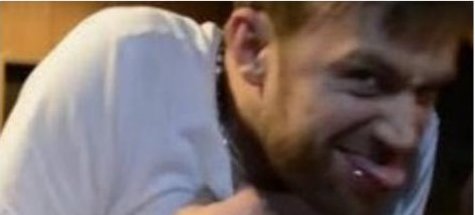Damon Albarn pulling a face